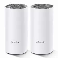 Sistema Mesh Tp-link Ac1200 Deco E4 2-pack, Wi-fi 5, Rj-45 2, 2.4/5ghz, Compatible Alexa, Blanco